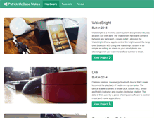 Tablet Screenshot of patrickmccabemakes.com